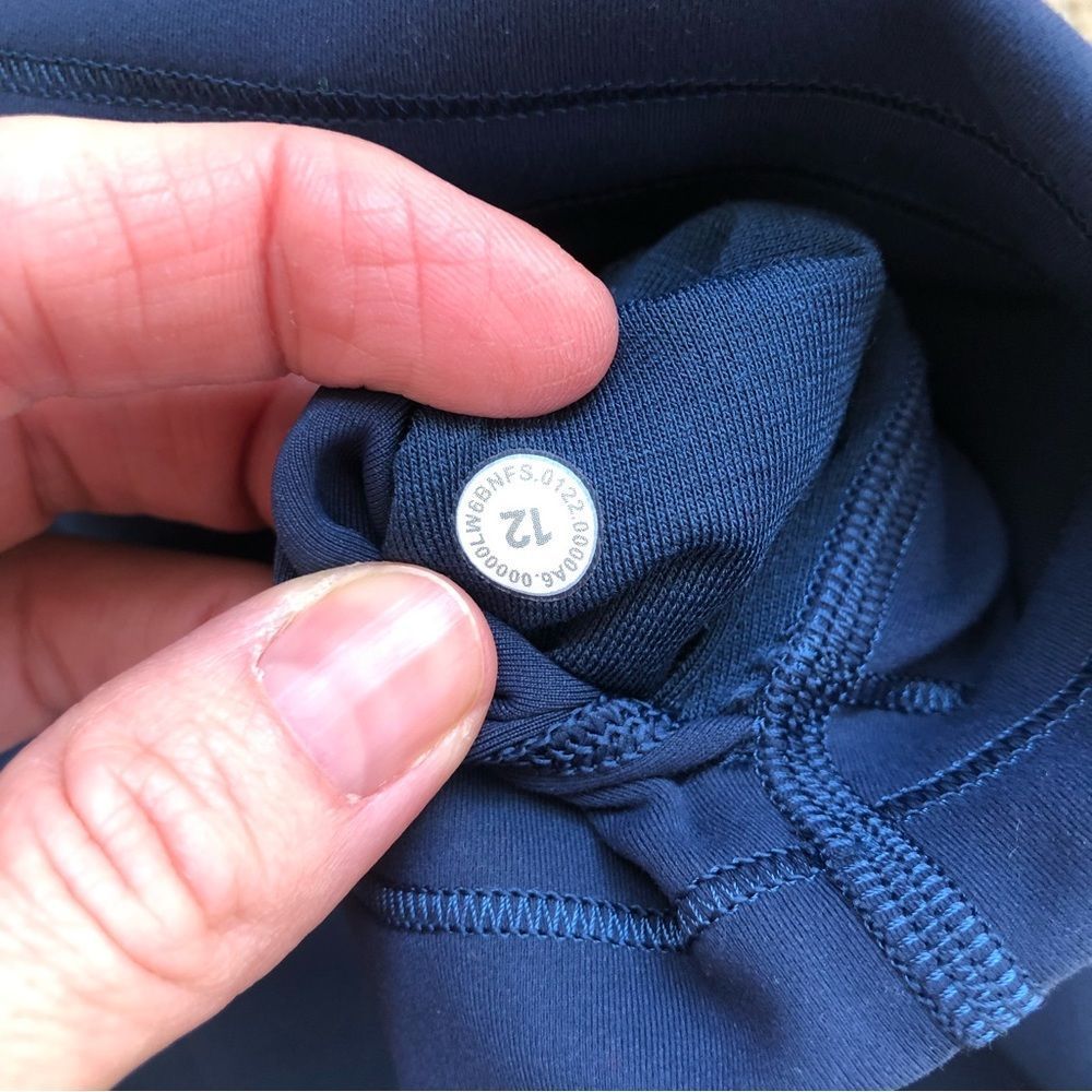 Lululemon Wunder Train High-Rise Crop 23" Size 12 Mineral Blue - Picture 5 of 12